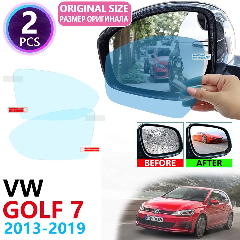 

for Volkswagen VW Golf 7 MK7 2013~2019 Full Cover Rearview Mirror Anti-fog Rainproof Anti Fog Film Accessories 2014 2015 2018
