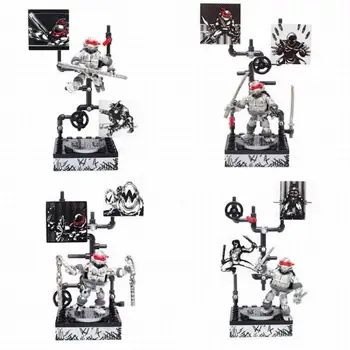 

Action Figure TMNT COLLECTOR SERIES Don Leo Raph Michelangelo MEGA building bloks toys