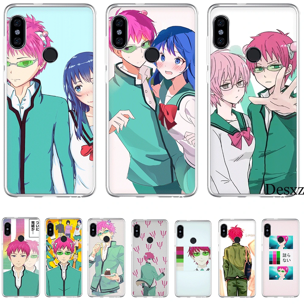

Phone Case For Xiaomi Mi CC9 CC9E 9T Mix 2S 6 8 9 SE A1 A2 5X 6X MAX 3 A3 Pro Lite Cover Cute Saiki Kusuo No Psi Nan
