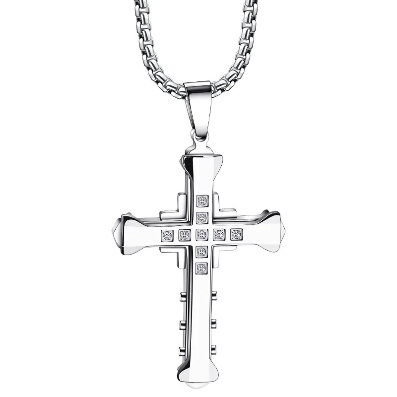 Modern Cross Necklace - Black – MODERN OUT
