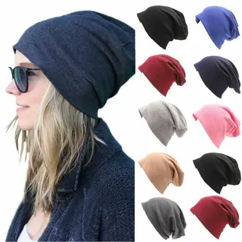 

Men Women Unisex Knit Baggy Beanie Winter Hat Ski Slouchy Chic Knitted Cap Skull