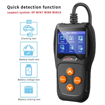 

KONNWEI KW600 12V Car Battery Tester 100 to 2000CCA 12 Volt Battery tools for the car Quick Cranking Charging Diagnostic tool