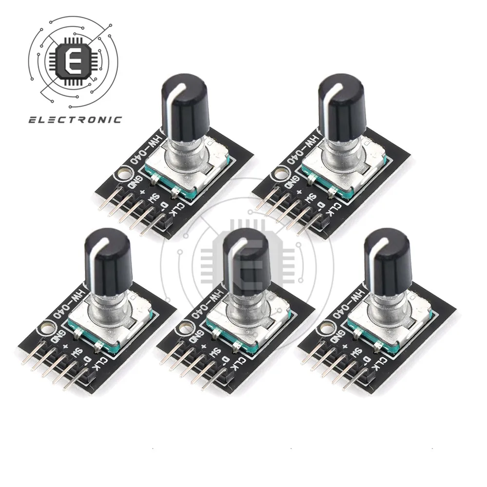 5pcs-360-Degrees-KY-040-Rotary-Encoder-Module-Brick-Sensor-Switch ...