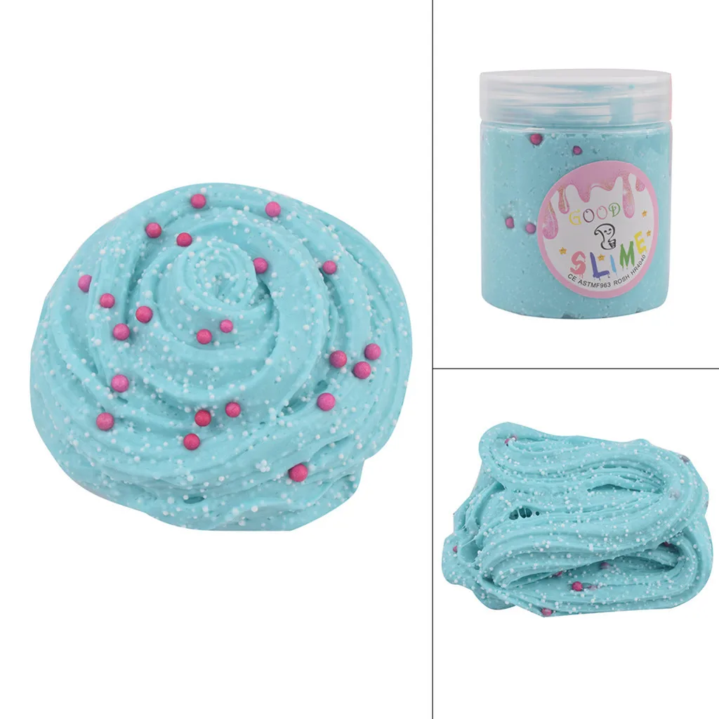 New Fluffy Cloud Slime Cotton Candy Slime supplies Plasticine Gum Polymer Clay Antistress slime toy for kids #B