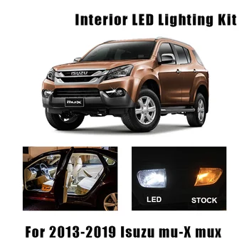 

9pcs White Canbus No Error LED Bulbs Interior Dome Map Reading Light Kit For 2013 2014-2019 Isuzu mu-X mux License Plate Lamp
