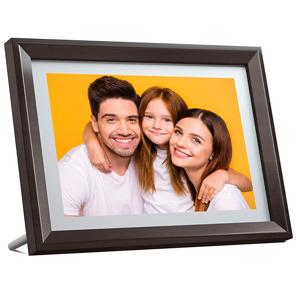 Цифровая фоторамка с сенсорным экраном 800x1280 IPS 10 дюймовая умная Wi Fi ЖК панель 16 Гб