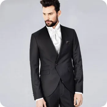 

Latest Coat Pants Designs Men Suits for Wedding Groom Tuxedos Groosmen 2Pcs Costume Homme Mariage Slim Fit Terno Masculino