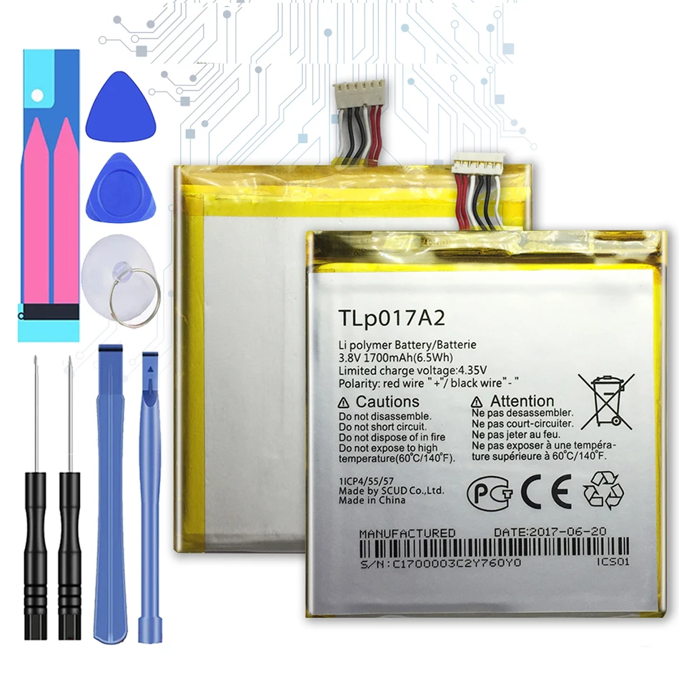 Для Alcatel One Touch Idol Mini OT 6012A 6012E 6012W Батарея TLp017A1 TLp017A2 1700 мАч с номер