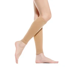 1 Pair Flesh Medical Stocking Elastic Varicose Veins Calf Socks For Woman Fatigue Relief Venous Pressure Pants Leg Sock Slimming
