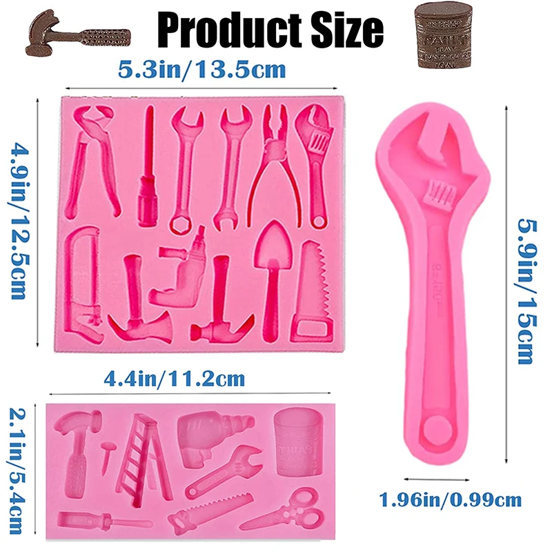 Description Picture 3 of itemHand Tools Silicone Mold 3D Sugar Chocolate Fondant Molds Cupcake Fondant Cookie Decorating Mold Desserts Cupcake Cake Topper