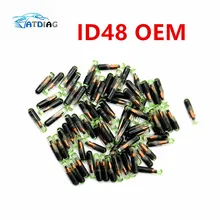 10 шт./лот Профессиональный ID48 ID:48 ID 48 стеклянный транспондер чип высокое качество, ключ транспондер чип id48 id 48 megamos криптовалюп