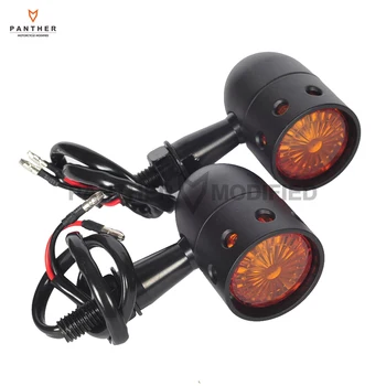 

10mm Black Motorcycle Turn Signals Light Bullet Blinker Amber Indicator Light case for Harley Honda Suzuki Yamaha Ducati