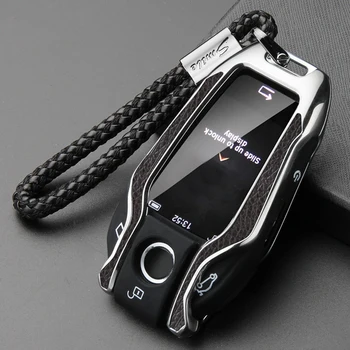 Cover chiate/telecomando per BMW Serie 7 740 6 Serie GT 5 Serie 530i X3 Tasto del Display 6 Cover chiate/telecomando per BMW Serie 7 740 6 Serie GT 5 Serie 530i X3 Tasto del Display - Copertura Della Cassa Chiave dell automobile Completamente Chiave Borsette Chiave A Distanza Protector per BMW