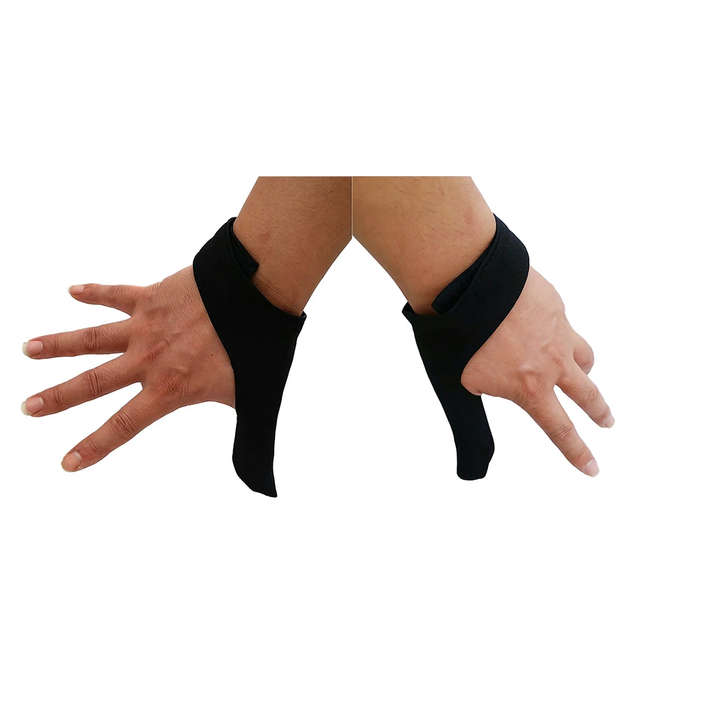 Набор из 2 высококачественных носков для большого пальца боулинга/защита для большого пальца-подходит для правой или левой руки-черный