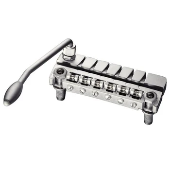 

13070300 LP Bridge (string holder) tremolo, matte chrome, Schaller