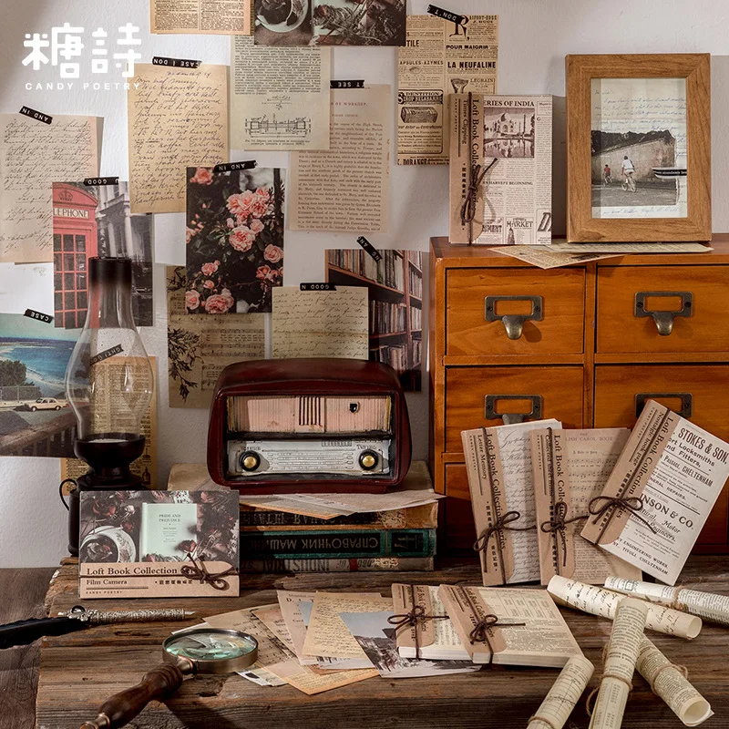 ヴィンテージ　ロールペーパー　ジャンクジャーナル Scrapbook Notes - Creative DIY with Vintage Journal Supplies