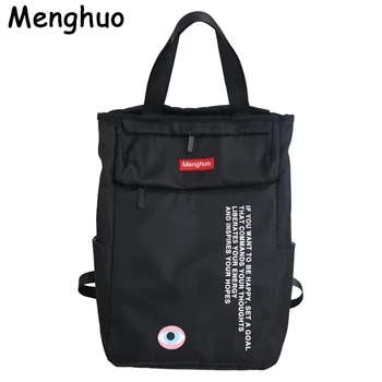 

Menghuo Fashion Eye Print Women Backpacks Nylon Unisex High-capacity Travel Backpack High Quality Casual Men Bags Mochila Bolsa