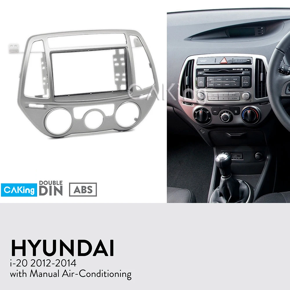 Автомагнитола для HYUNDAI i20 2012 2014 комплект установки на приборную панель (ручная