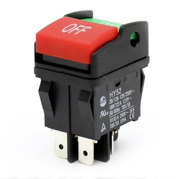 

HY52 Push Button With Light Double Pole Electric For Mechanical Device Industrial Washing Machine Accessories Durable Switch