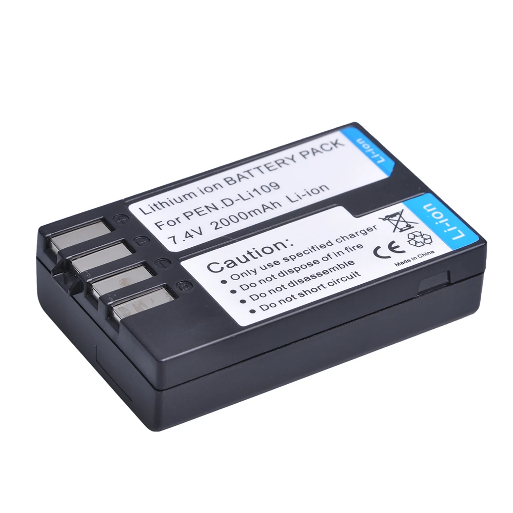 Batteria Litio D-Li109 Per Fotocamere Pentax - 7,4V 1000mAh - Compatibile Con K-S2, K-50, K-30 E Altri - Foto 8