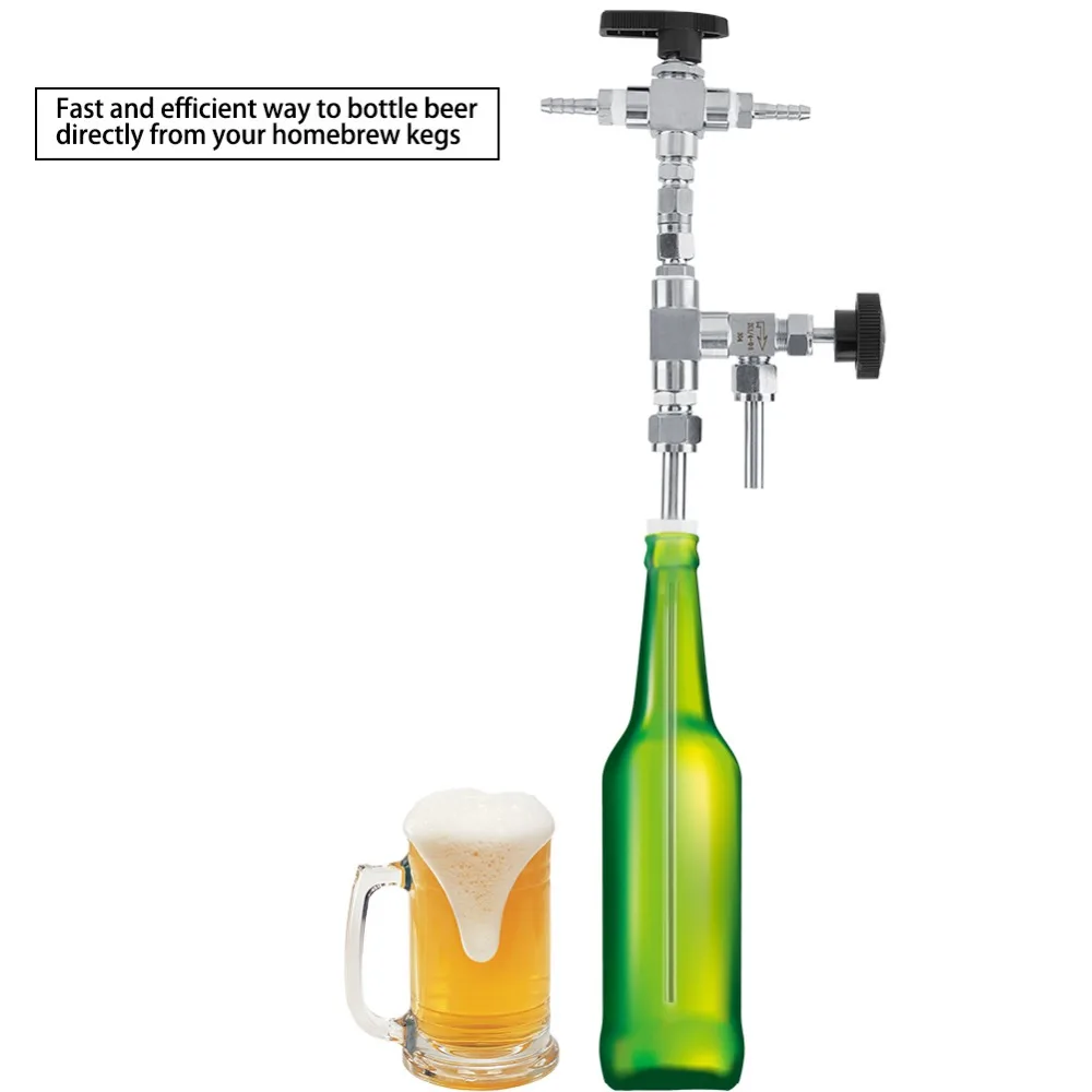 

Homebrew 304 Stainless Steel Counter Pressure Beer Bottle Filler Home Brew CO2 beer brewing Kit