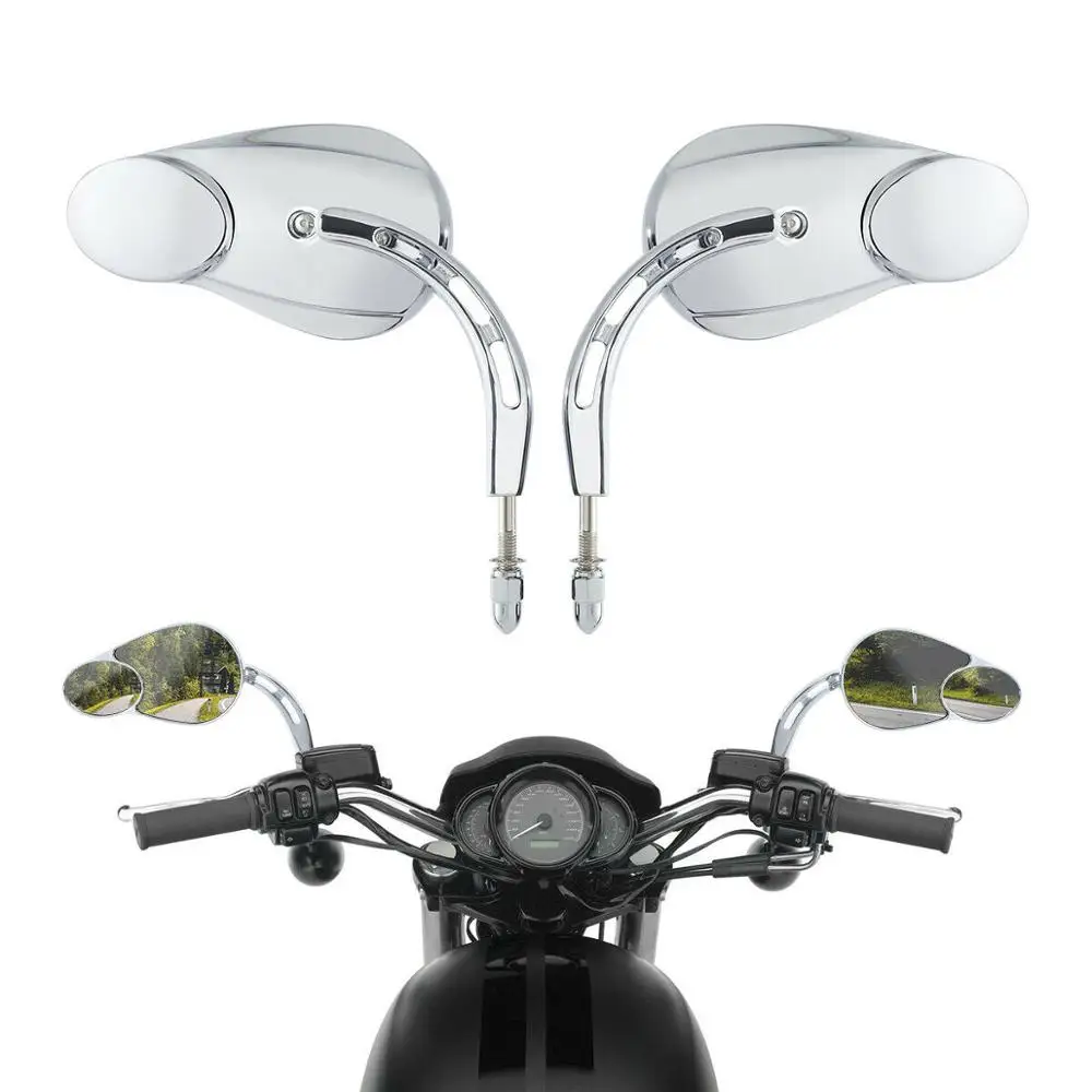 Мотоциклетные зеркала 8 мм для Harley Touring Electra Street Glide Road King Sportster XL 1200 883 FLHT