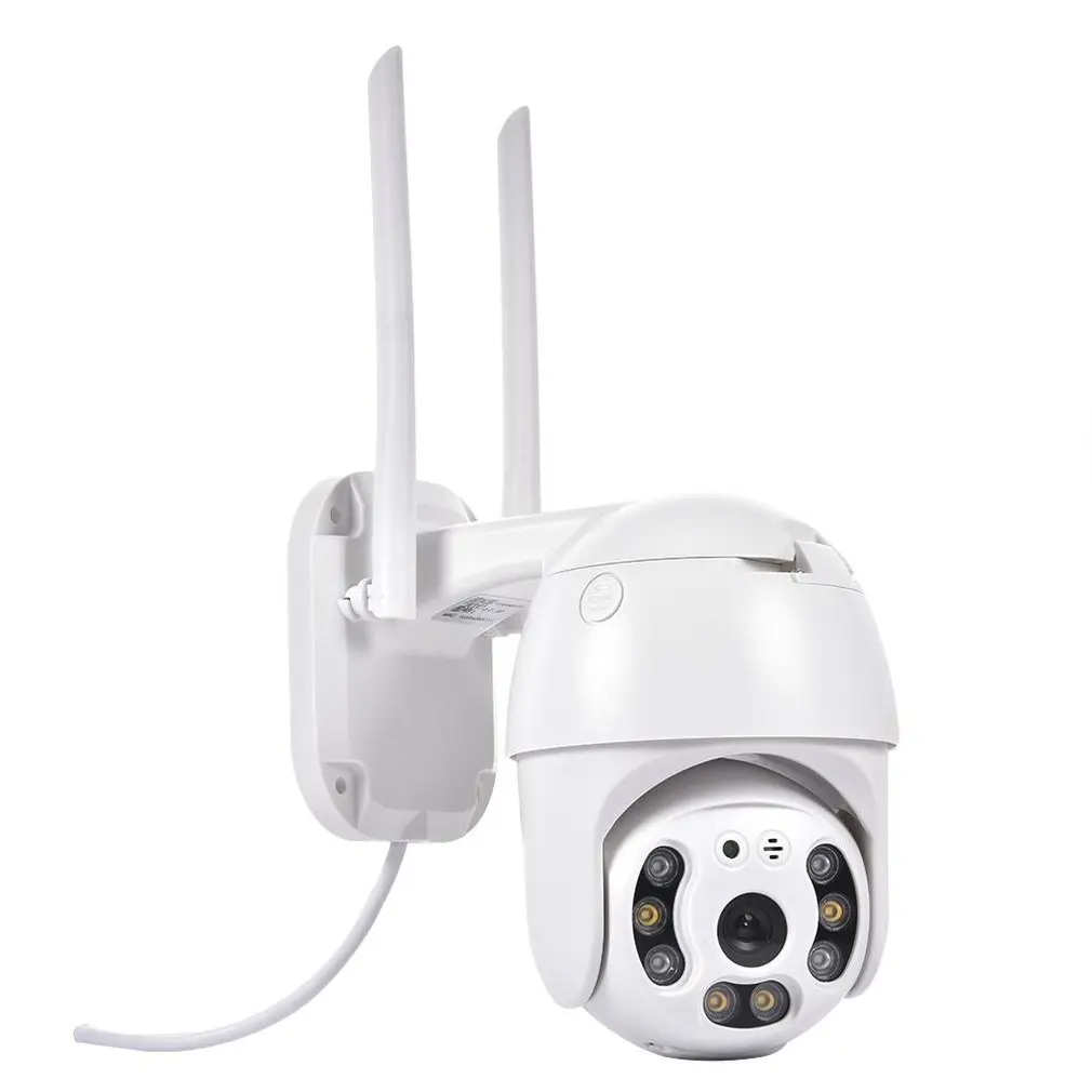 

8LED Full Color Day Night Lights 360 Degree Rotating Wireless Outdoor Camera IP66 Waterproof 2.5 inch Ball Dome IP Camera