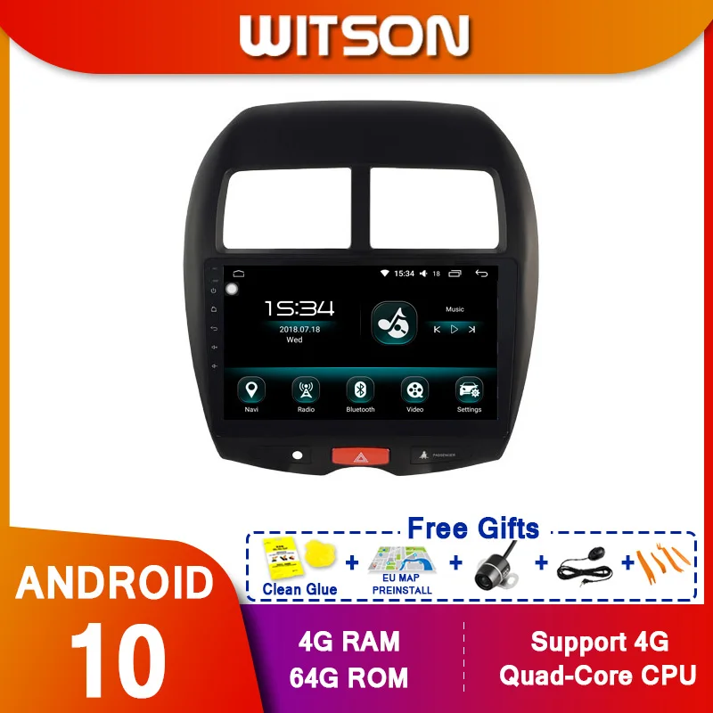 Автомобильный мультимедийный плеер WITSON 10 2 дюйма FULL HD сенсорный экран Android 9 0