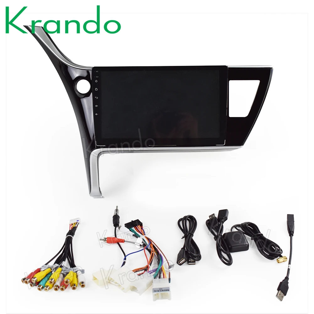 Top Krando Android 8.1 10.1" IPS Touch screen multimedia system for TOYOTA COROLLA 2017 radio player gps navigation wifi Bluetooth 1