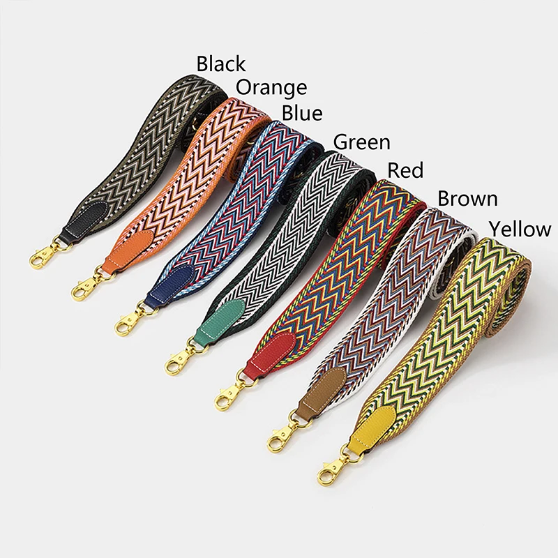 TINBERON Luxury Bag Strap Canvas Women's Bag Part DIY Replace Crossbody Bag Shoulder Bag belt Jacquard webbing Bag accessories