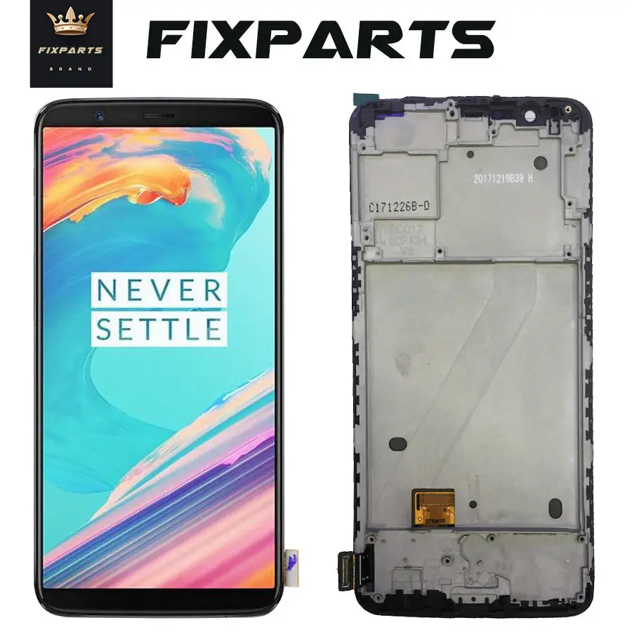 Beste Originele Oneplus 5T Lcd scherm Touch Panel Complete Montage Oneplus 5T A5010 Vijf 5T Lcd Digitizer display Met Frame