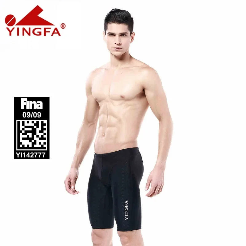 Yingfa Black Arena Swimwear Men Swimsuit Trunk Competitive Mens Swim