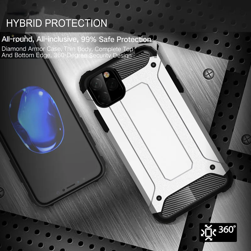 

For iPhone 11 Pro MAX 360 degree Strong Protection Armour Phone Case For iPhone X XS MAX XR 7 8 6 6S Plus 5 5S SE Phone Case