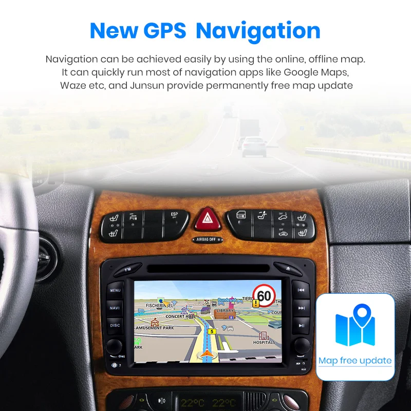 Junsun Android 9,0 DSP 4G+ 64G для Mercedes Benz W203 CLK W209 W463 W208 автомобильный мультимедийный плеер радио, dvd, gps FM RDS