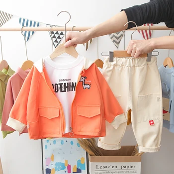 

New Baby Boy Kids Clothes Cotton Clothing Boys Long Sleeve Tshirt Boy Tops Sets Children Sets Fashion Clothes Outfits Autumn