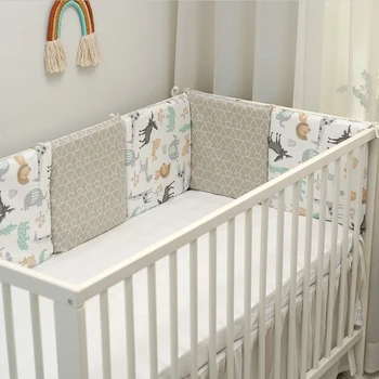 

Child Bed Bumper Anti-collision Cartoon Pattern Crib Sides Cute Animal Baby Protector Bedding Set Room Decor 30x30cm 6Pcs Lot