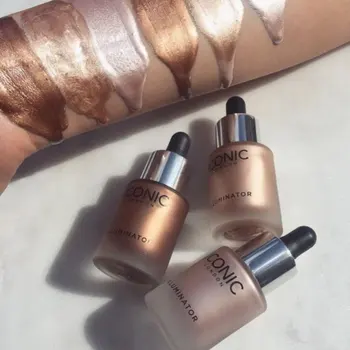 

Liquid Highlighter Makeup Shimmer Face Contour Bronzing Illuminating Drops Facial Brightening Fluid Repair Foundation