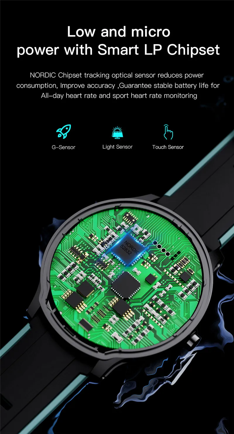 ESEED SN80 Смарт-часы для мужчин IP68 Водонепроницаемые 60 дней в режиме ожидания 1,3 дюймов Allloy чехол для сердечного ритма и погоды умные часы