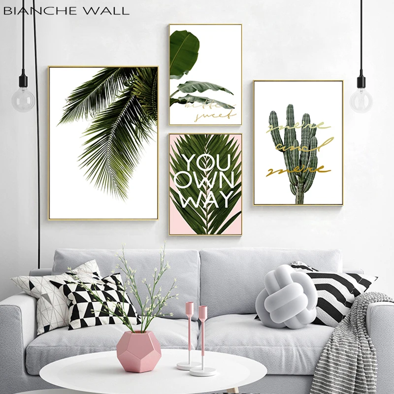 Botanical Print Leaf Plant Picture Prints Wall Art Living Room Home Decor Poster 