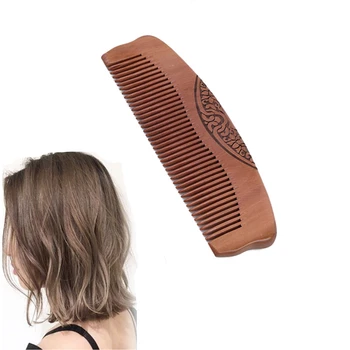 

Double-sided Carved Sandalwood Comb Brush Sandalwood Wooden Hair Care Spa Massage Fashion