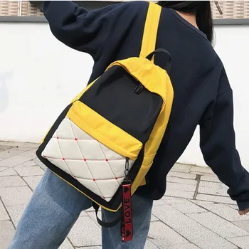 

Waterproof Nylon Schoolbag Female Ins Wind Korean Version Of High School College Students Mori Simple Japanese Backpack Women