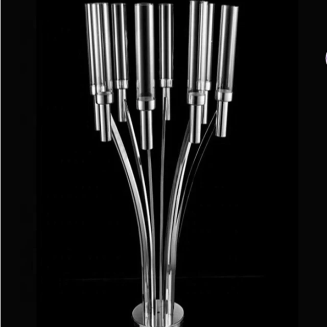 

5 шт.) свадебные золотые металлические акриловые трубки, канделябры, центральные части стола, высокий античный латунный канделябр, центральный элемент yudao141