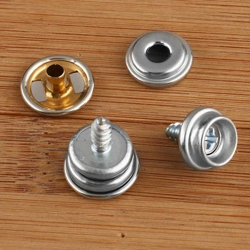 

Home Improvement Snap Fastener 15mm Stainless steel Furniture Button Kit
