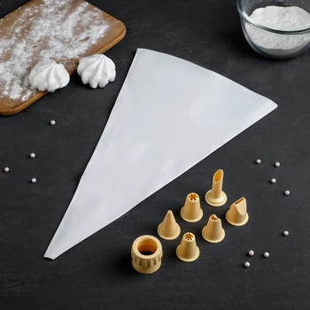 

Pastry set 8 items: bag, adapter, 6 attachments d = 2 cm