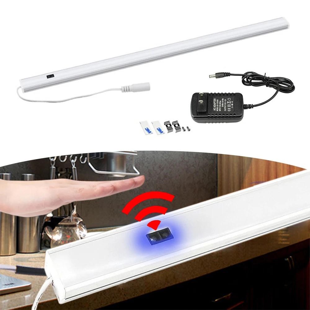 DC12V LED Bar Light Hand Sweep Motion Sensor Lamp for Kitchen Stairs Corridor Under Cabinet Cupboard Wardrobe Home Lighting | Лампы и