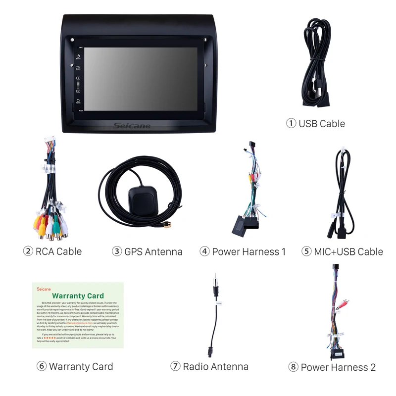 Распродажа Seicane ips экран Android 9,0 для 2007 2008- Fiat Ducato автомобильный Радио gps Автомобильный мультимедийный плеер Поддержка CarPlay SWC