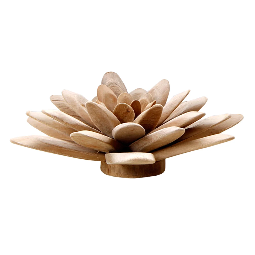 Wooden Decorative Flowers, Handmade Exquisite Miniature Works of Art, Mini Flowers for Table Top, Unique Art Installation