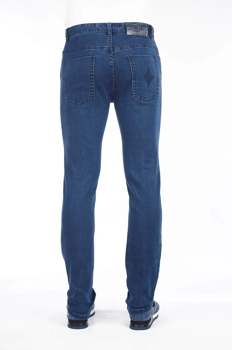 BILLIONAIRE Jeans Cowhide Cotton men new winter Thick Business comfort embroidery European size big zipper free shipping
