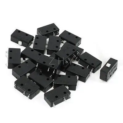 

White Button Actuator Miniature Micro Limit Switch 5A 125V 3A AC 250V 20 Pieces