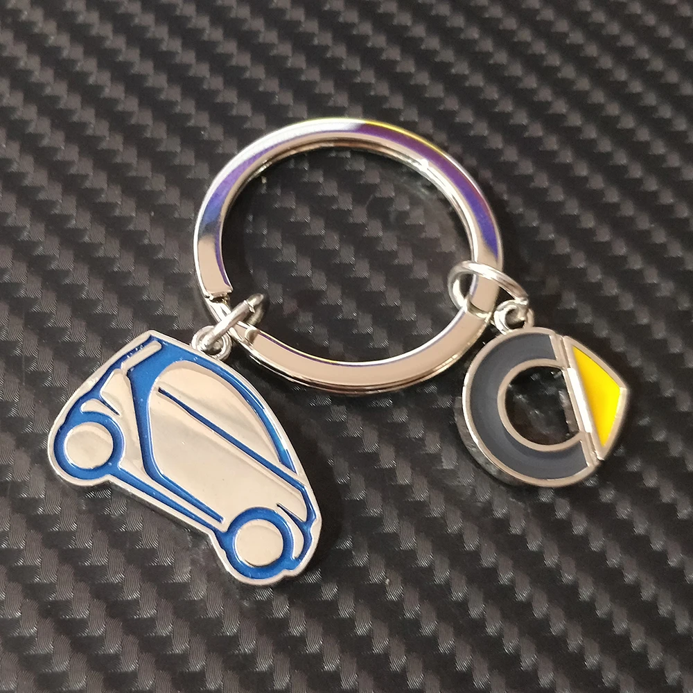 Автомобильный брелок с буквенным логотипом для Mercedes Smart Fortwo Forfour 453 451 450, Стильный автомобильный брелок, металлический брелок для ключей, подарок, автомобильные аксессуары - Название цвета: TYPE  E